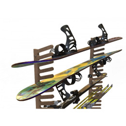 Вешалка Эконом для сноубордов и вейкбордов, пристенная 105х80х18см Gefest SE-18