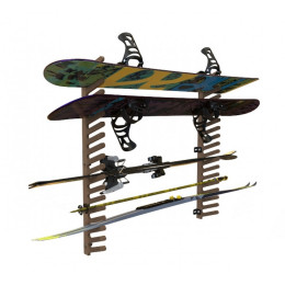 Вешалка Эконом для сноубордов и вейкбордов, пристенная 105х80х18см Gefest SE-18