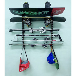 Вешалка Эконом для сноубордов и вейкбордов, пристенная 105х80х18см Gefest SE-18