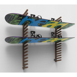Вешалка Эконом для сноубордов и вейкбордов, пристенная 105х80х18см Gefest SE-18