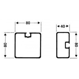Ворота для тренировок, маленькие 120х80x70 см, передвижные Haspo 924-172