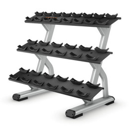Подставка под гантели на 10 пар в 3 ряда Precor DBR814