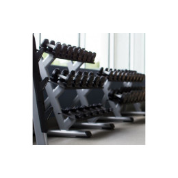Подставка под гантели на 10 пар в 3 ряда Precor DBR814