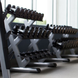 Подставка под гантели на 10 пар в 3 ряда Precor DBR814