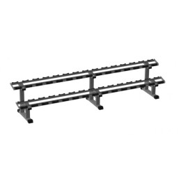 Стойка для профессиональных гантелей на 15 пар горизонтальная Iron King IK 214