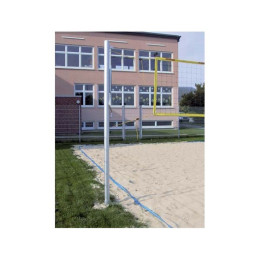 Стойки для пляжного волейбола Haspo алюминиевые круглые диаметр 8,3 см 924-518