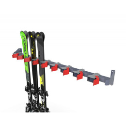 Вешалка ClipS для горных лыж, пристенная 13х147х22,5см Gefest ClipS-09