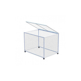 Корзина для хранения мячей передвижная металлическая Spektr Sport (сетка)