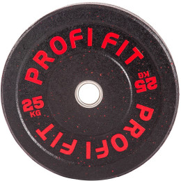 Диск для штанги Profi-Fit Hi-Temp с цветными вкраплениями, d51 25кг