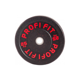 Диск для штанги Profi-Fit Hi-Temp с цветными вкраплениями, d51 25кг