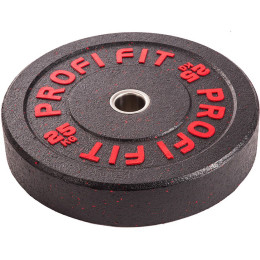 Диск для штанги Profi-Fit Hi-Temp с цветными вкраплениями, d51 25кг