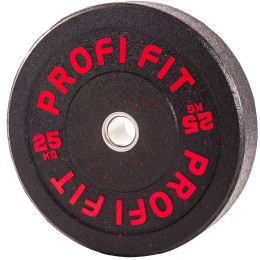 Диск для штанги Profi-Fit Hi-Temp с цветными вкраплениями, d51 25кг