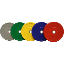 Диск для штанги Profi-Fit каучуковый, цветной, d51 25кг