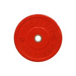 Диск для штанги Profi-Fit каучуковый, цветной, d51 25кг