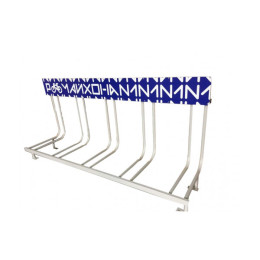 Велопарковка Classic-5L на 5 велосипедов с рекламным местом Spektr Sport