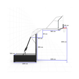 Баскетбольная мобильная стойка DFC STAND72GP ROLITE