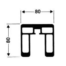 Стойки волейбольные Haspo квадратные алюминиевые 80 х 80 мм 924-5131
