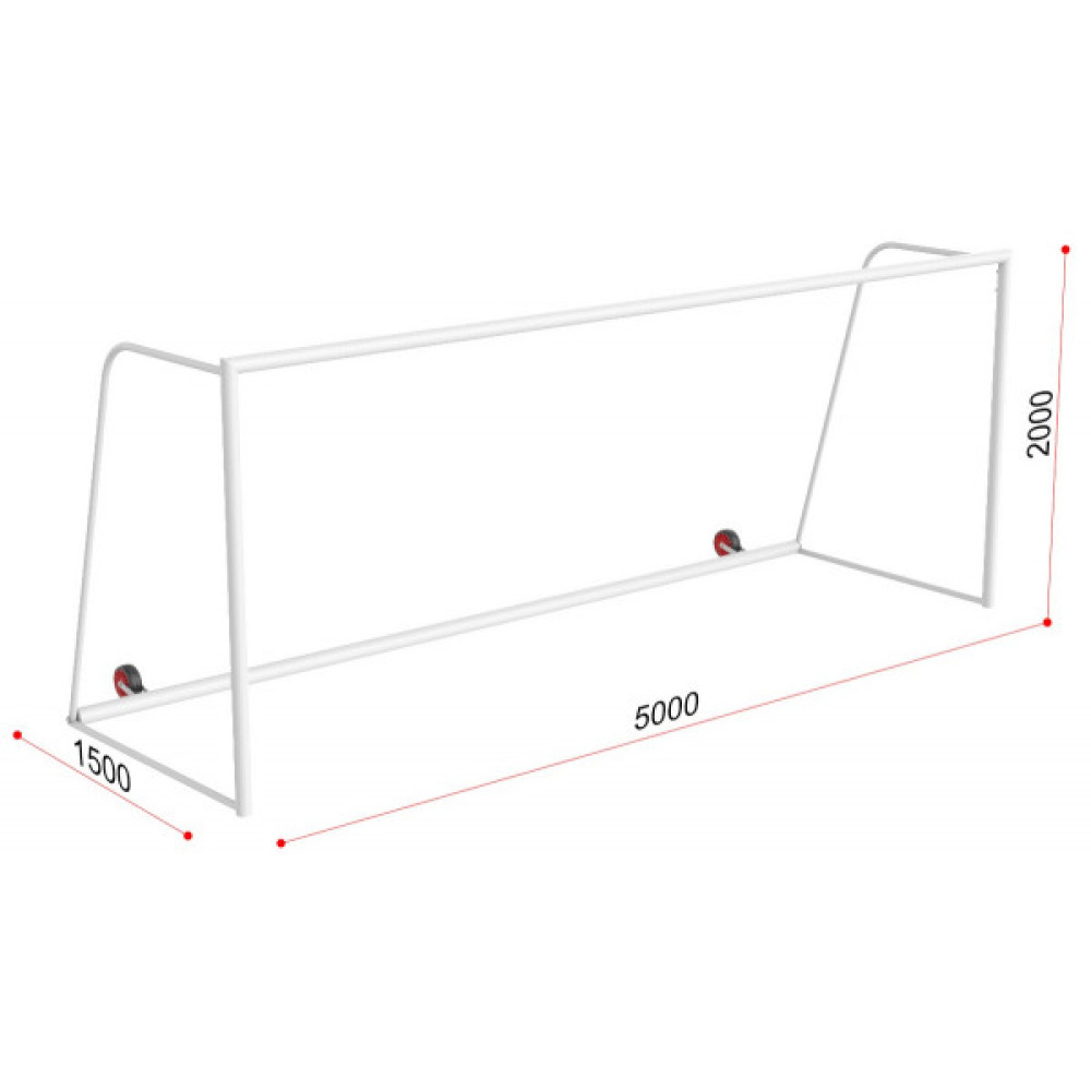 Стандартный размер футбольных ворот. Ворота футбольные 5х2. Ворота футбольные 5х2 с противовесом. Футбольные ворота 5х2 чертеж. Чертеж футбольных ворот 5х2.