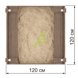 Деревянная песочница Igragrad Ладушки