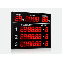 Табло для плавания Импульс 710-D10x8-L3xD10x7-T-T2