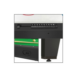 Игровой стол - трансформер Twister DBO бильярд, аэрохоккей, настольный теннис черный