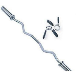 Гриф для штанги w-образный с замками V-Sport L120см D50мм SТ511.2