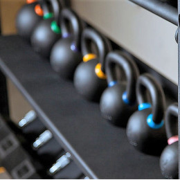 Модульный стеллаж Spektr Sport для гантелей, гирь и медболов 378х43х195 (2 секции)