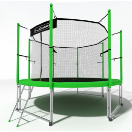Батут 12ft i-Jump Classic Light с лестницей зеленый