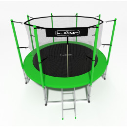 Батут 12ft i-Jump Classic Light с лестницей зеленый