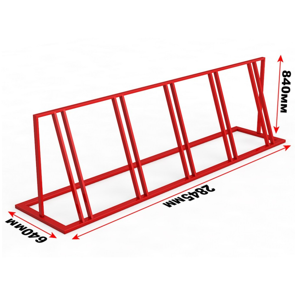 Велопарковка из профильной трубы чертежи с размерами