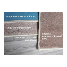 Ковер гимнастический соревновательный (толщ. 10мм. войлок+полиамид) 14х14м Atlet IMP-A409