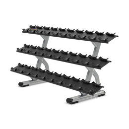 Подставка под гантели на 15 пар в 3 ряда Precor DBR815