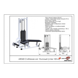 Сгибание ног ARMS (стек 100кг) AR040