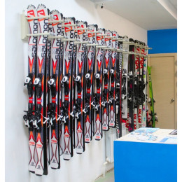Вешалка Премиум-У для горных лыж, пристенная 25х147х45см Gefest VGLPY-21