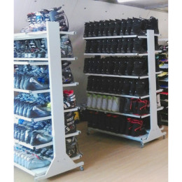 Стеллаж Премиум для ботинок, двухсторонний 219х155х67см Gefest SPBD-55/90