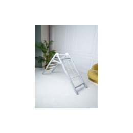 Детский спортивный комплекс Perfetto Sport "Scala in legno con rete 2" grigio PS-130