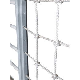 Детский спортивный комплекс Perfetto Sport "Scala in legno con rete 2" grigio PS-130