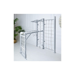 Детский спортивный комплекс Perfetto Sport "Scala in legno con rete 2" grigio PS-130