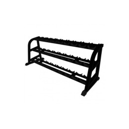 Стойка для хранения профессиональных гантелей MB Barbell на 15 пар трехъярусная MB 1.19