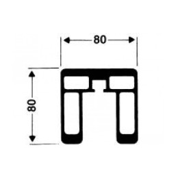Стойки волейбольные Haspo квадратные алюминиевые 80 х 80 мм 924-5311