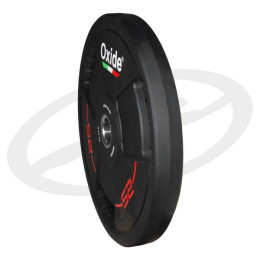 Диск олимпийский Oxide Fitness OWP02 D50мм полиуретановый, с 3-мя хватами, черный 25кг.