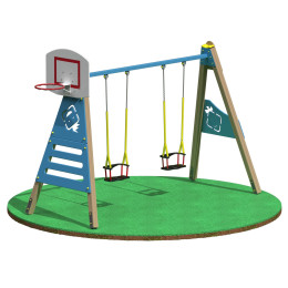 Качели ARMS Трапеция с баскетбольным кольцом ARMSBABY 605