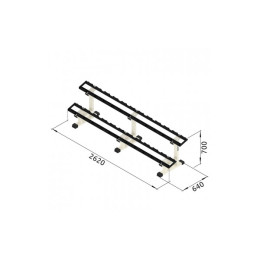 Стойка для профессиональных гантелей на 12 пар Iron King IK 213