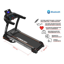 Беговая дорожка UnixFit MX-910T + кардиодатчик