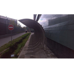 Велопарковка 45 градусов с навесом Hercules 296