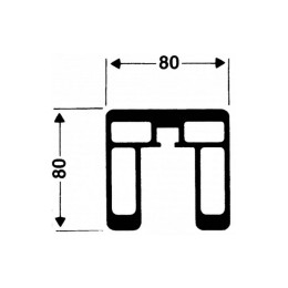 Стойки волейбольные Haspo квадратные алюминиевые 8х8 см 924-515