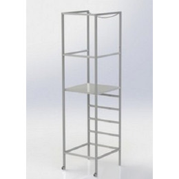 Судейская вышка СВ-3, не складная (стальная) 60х65х236см Gefest SV-3