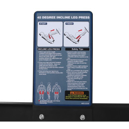 Жим ногами по углом 45 градусов Bronze Gym PL-1717