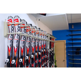 Вешалка Премиум-У для горных лыж, пристенная 25х207х45см Gefest VGLPY-27