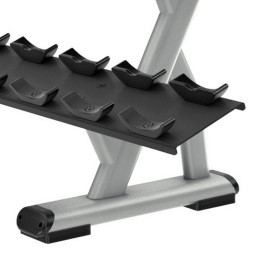 Подставка под хромированные гантели на 10 пар в 3 ряда Precor DBR813